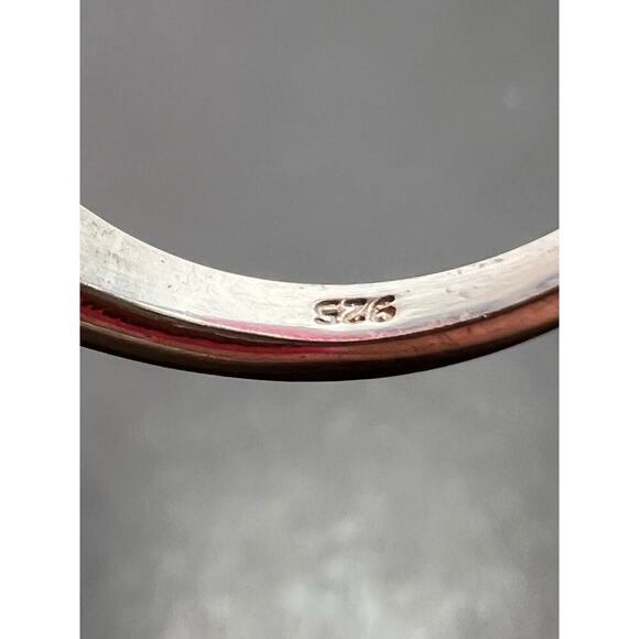 Chuck Clemency Sleeping Beauty turquoise ring in platinum over 925 silver size 8 - Picture 7 of 11